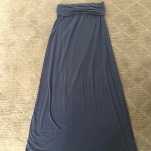 Navy Blue Splendid Maxi Skirt - S